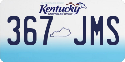 KY license plate 367JMS