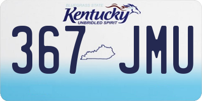 KY license plate 367JMU