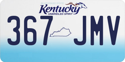 KY license plate 367JMV