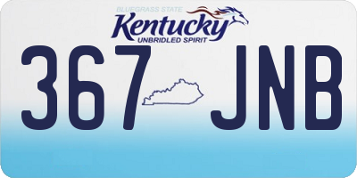 KY license plate 367JNB