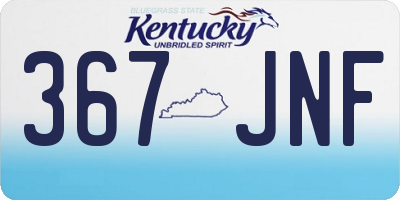 KY license plate 367JNF