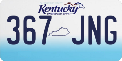 KY license plate 367JNG