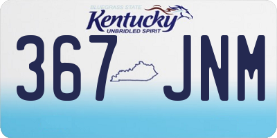 KY license plate 367JNM