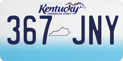 KY license plate 367JNY