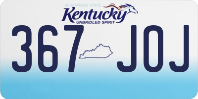 KY license plate 367JOJ