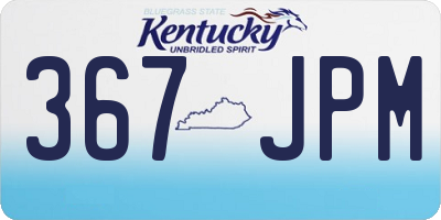 KY license plate 367JPM
