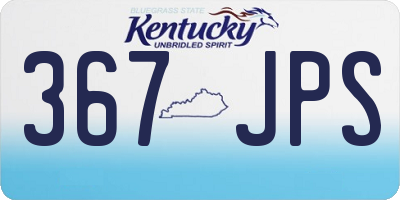 KY license plate 367JPS