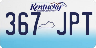 KY license plate 367JPT