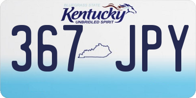 KY license plate 367JPY