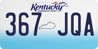 KY license plate 367JQA