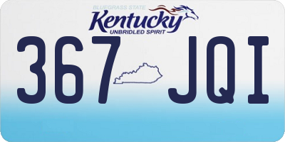 KY license plate 367JQI
