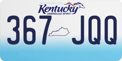 KY license plate 367JQQ
