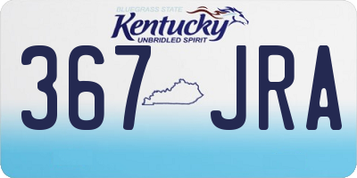 KY license plate 367JRA