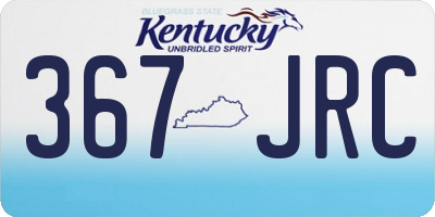 KY license plate 367JRC