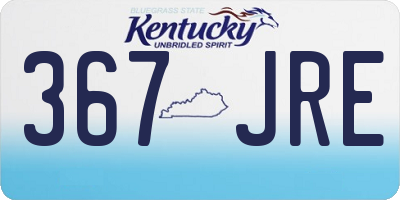 KY license plate 367JRE