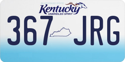 KY license plate 367JRG