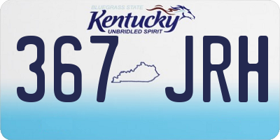 KY license plate 367JRH