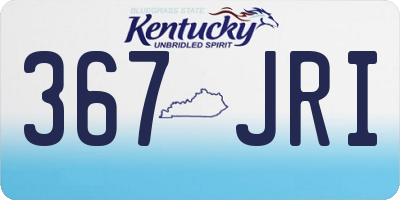 KY license plate 367JRI