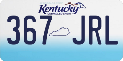KY license plate 367JRL