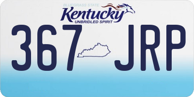 KY license plate 367JRP