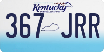 KY license plate 367JRR