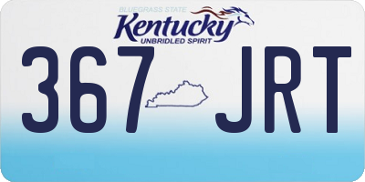 KY license plate 367JRT