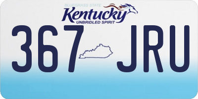 KY license plate 367JRU
