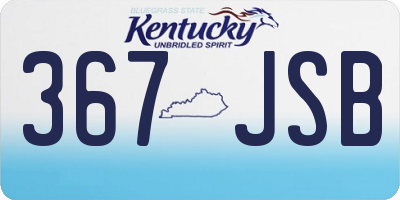 KY license plate 367JSB