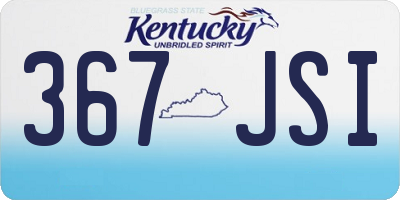 KY license plate 367JSI