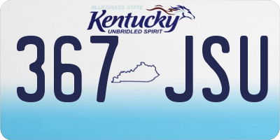 KY license plate 367JSU