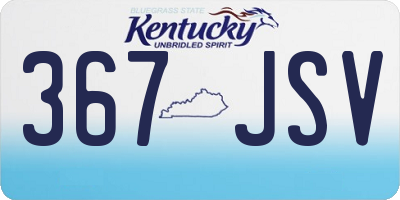 KY license plate 367JSV