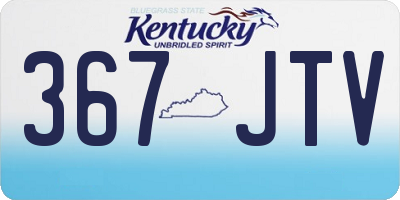 KY license plate 367JTV