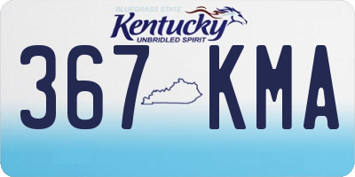 KY license plate 367KMA