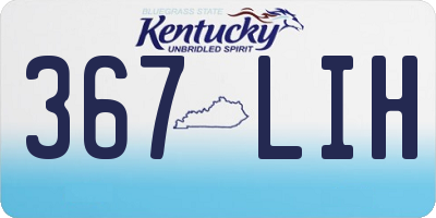 KY license plate 367LIH