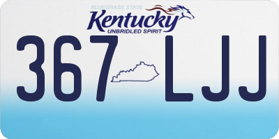 KY license plate 367LJJ