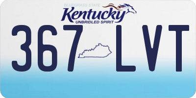 KY license plate 367LVT