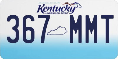 KY license plate 367MMT