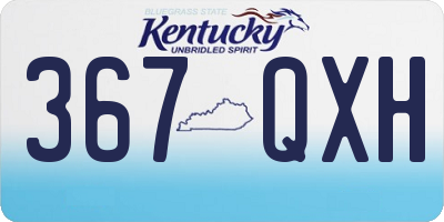 KY license plate 367QXH
