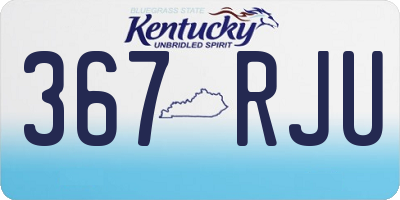 KY license plate 367RJU