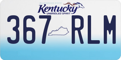 KY license plate 367RLM