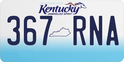 KY license plate 367RNA