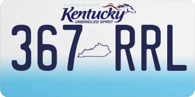 KY license plate 367RRL