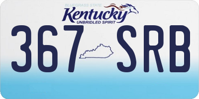 KY license plate 367SRB