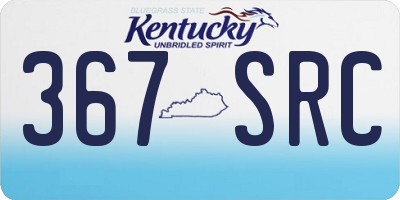 KY license plate 367SRC