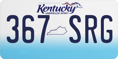 KY license plate 367SRG