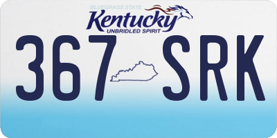 KY license plate 367SRK
