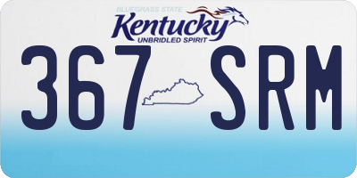 KY license plate 367SRM