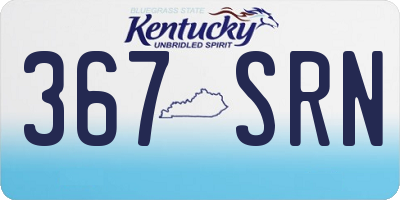 KY license plate 367SRN