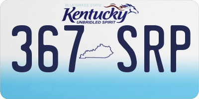 KY license plate 367SRP