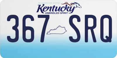 KY license plate 367SRQ